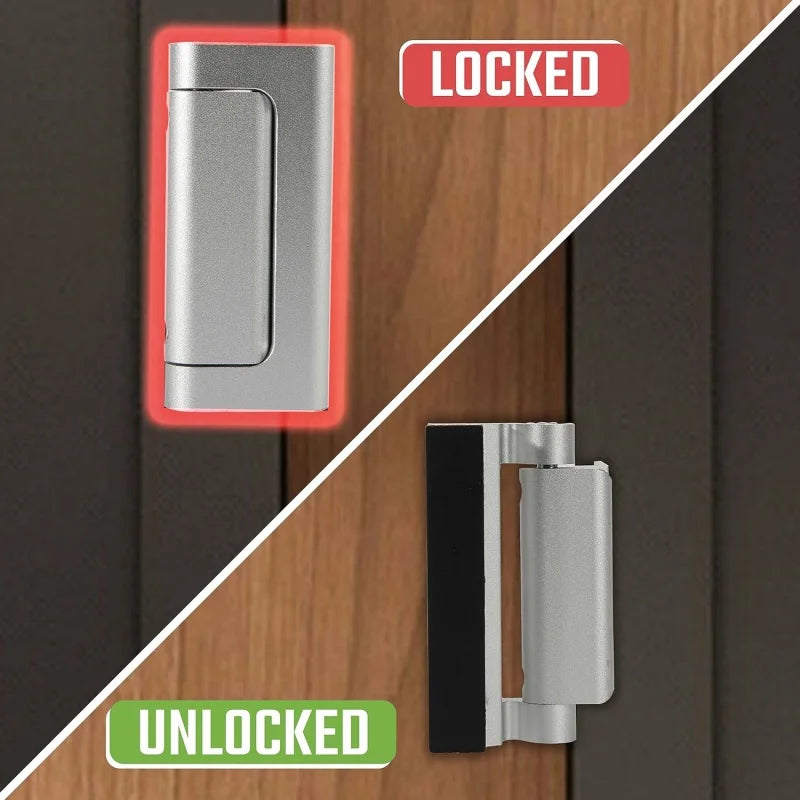 Heavy-Duty Door Reinforcement Lock with 3-Inch Screws