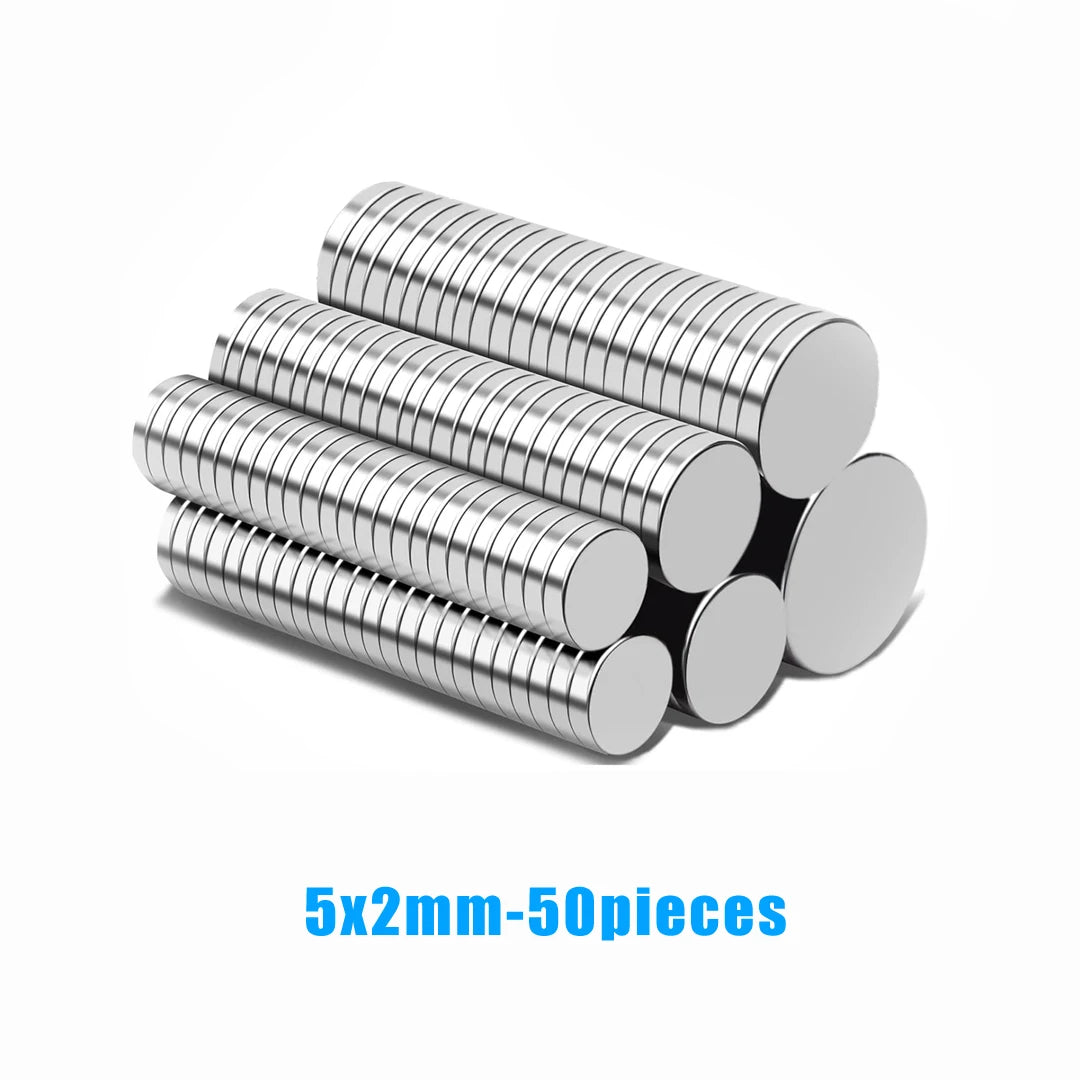 5x2mm refrigerator magnets stacked together