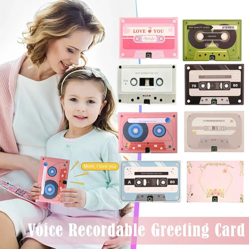 Retro Cassette Voice Greeting Card