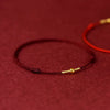 Handwoven Crystal Anklet with Natural Stone Charms