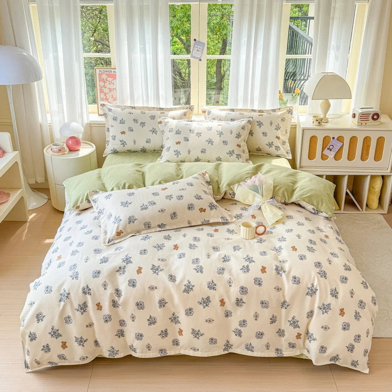 Brushed Polyester Duvet Cover with Matching Pillowcases