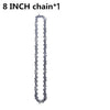 A single 8 inch chain used for pruning and wood cutting.