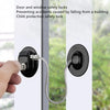 A hand is operating a door and window safety lock, which is a child protection safety lock designed to prevent accidents.