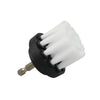 Black drill brush cleaning set with white bristles for tiles, bathroom, and car
