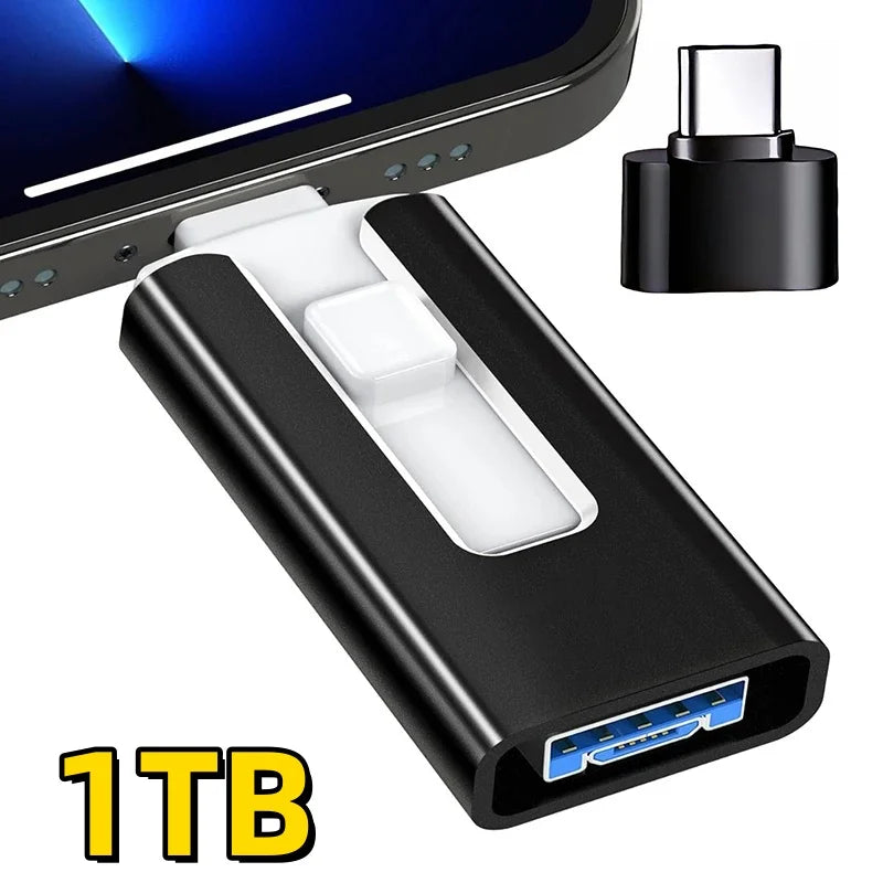 4-in-1 USB 3.0 Flash Drive for iPhone, iPad, and More