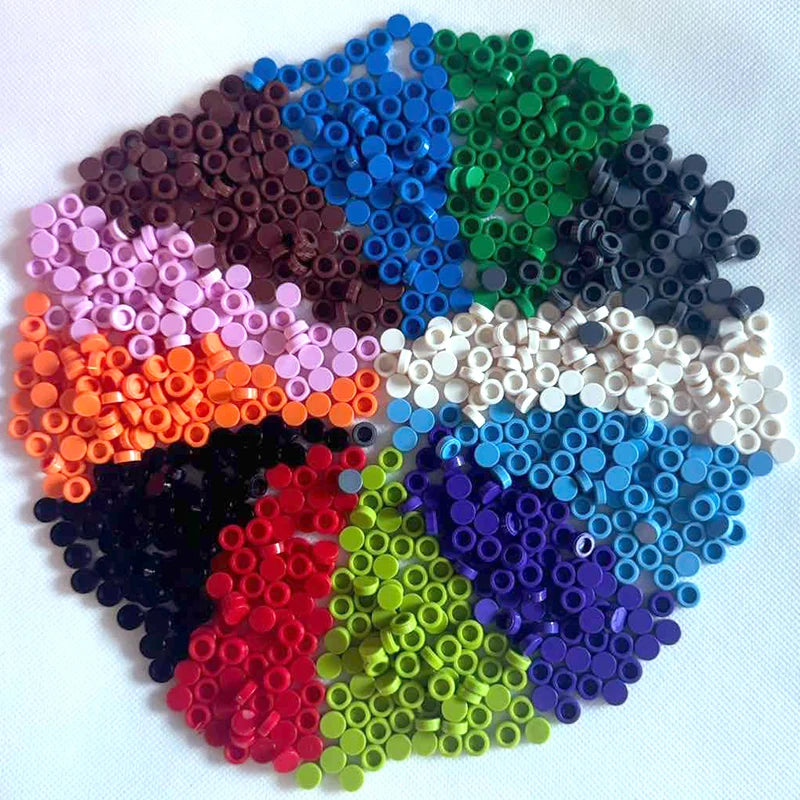198-Piece Round Tile Building Blocks Set for Creative DIY Projects