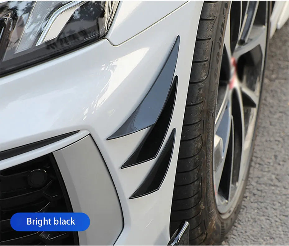 Universal Front Bumper Lip Splitter Fins (6-Piece Set)