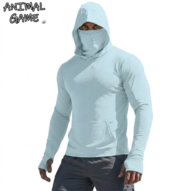 Sudadera con capucha para hombre con protección solar UPF 50+