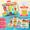 Montessori Busy Board with 54 Interactive Activities for Toddlers