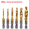 Metric Thread Tap Set - Titanium Coated HSS Drill Bits