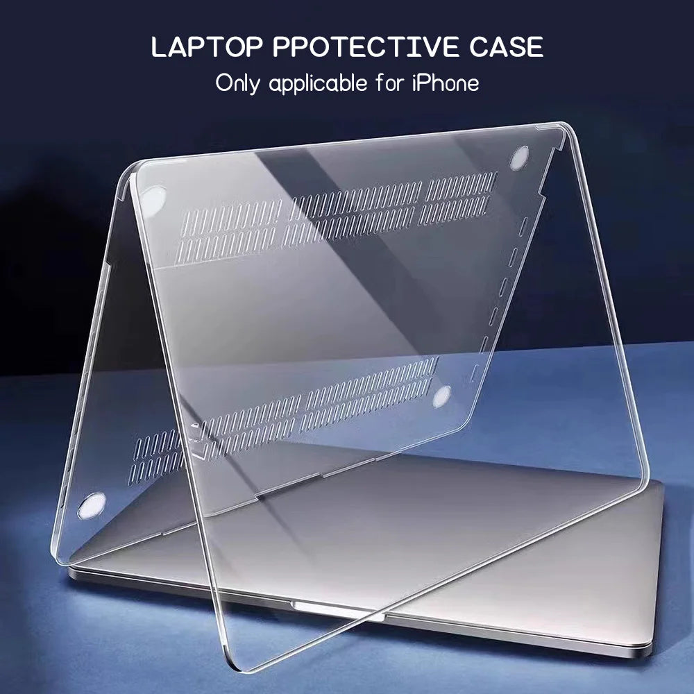 Clear Hard Shell Case for MacBook Pro 13 Inch (2016–2022, M1 & Intel)