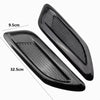 A black, textured ABS hood scoop cover with dimensions of 9.5cm by 32.5cm.