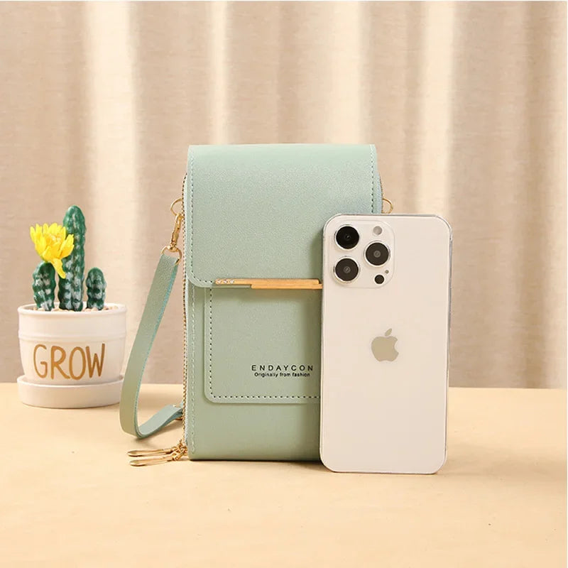 Women's Crossbody Wallet Bag with Touchscreen Phone Pocket