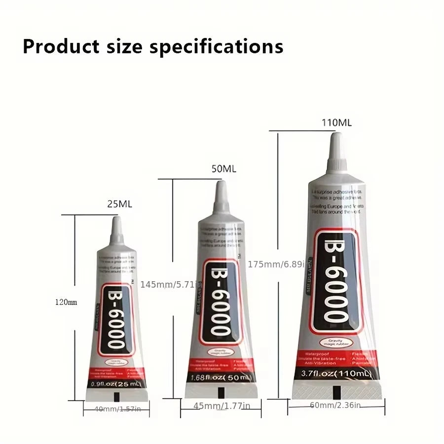B6000 Multi-Purpose Clear Adhesive with Precision Applicator