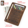 Genuine Leather Slim Card Wallet for Men – Personalized Gift from Dad