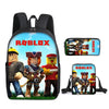 Roblox-Inspired 3-Piece Canvas Backpack Set