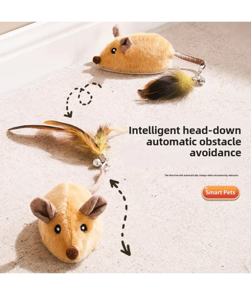 Juguete de Ratón Automático para Gatos con Sonido