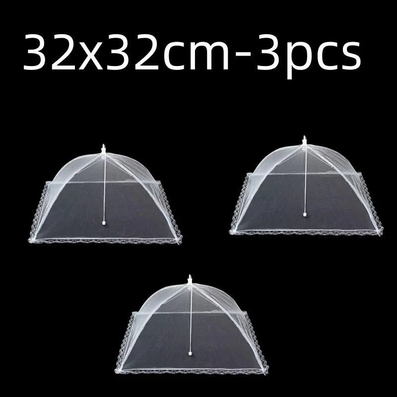 Foldable Mesh Food Cover with Pop-Up Design