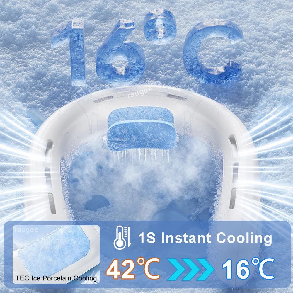 Portable Neck Cooler Fan with LED Display