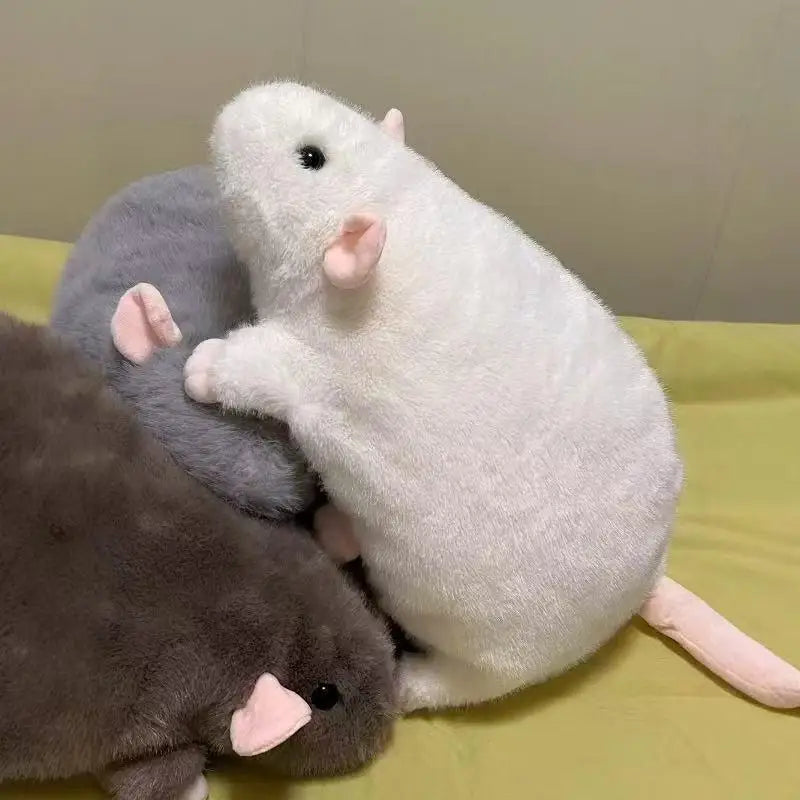 Realistic Rat Plush Toy – Cute Soft Stuffed Animal for Snuggling