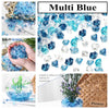 Multi Blue acrylic crushed ice gems used for vase fillers and decor