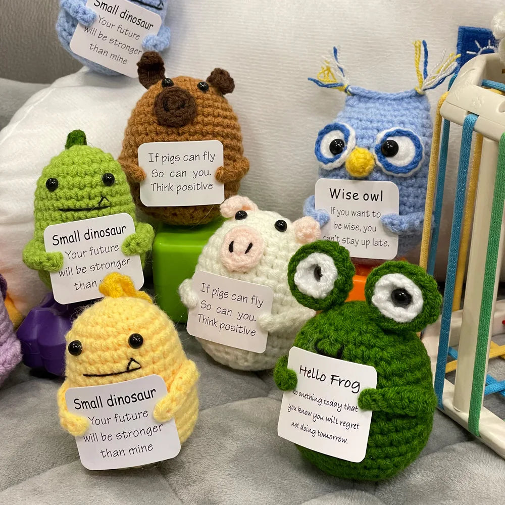 Handmade Crochet Dumpster Fire Doll – Funny Emotional Support Decor