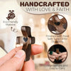 Handcrafted Black Walnut Cross, 5cm Pocket Crucifix