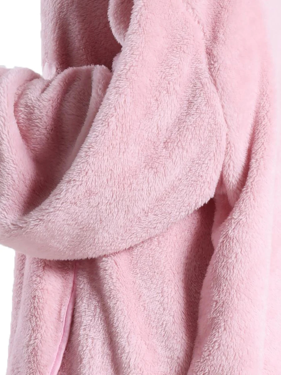 Oversized Wearable Fleece Blanket Hoodie with Sleeves