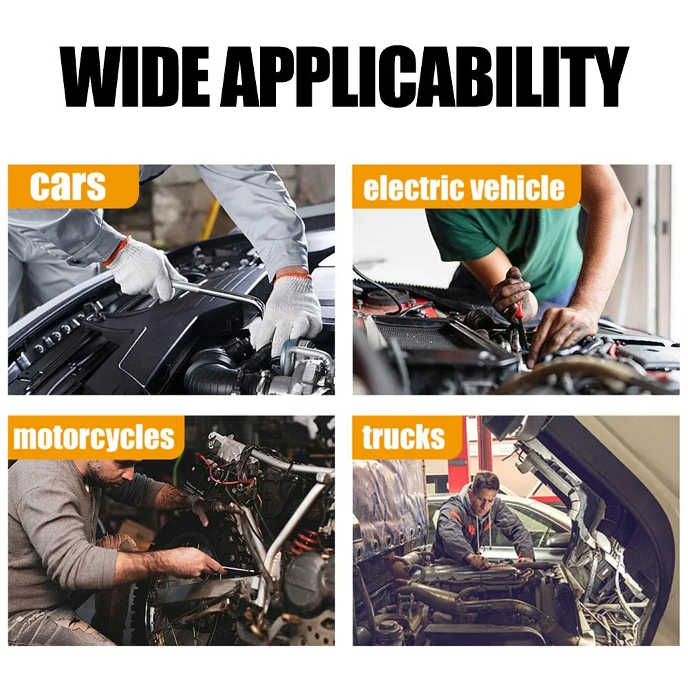Image showing self-tapping fasteners used in various automotive applications including cars, electric vehicles, motorcycles, 
