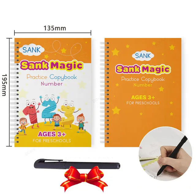 Reusable Grooved Handwriting Practice Book for Kids