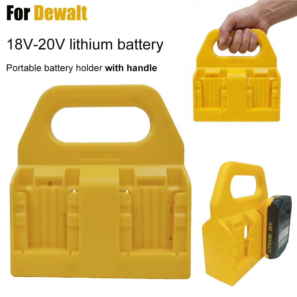 Wall-Mounted Battery Storage Rack for Dewalt 18V & 20V Li-Ion Batteries