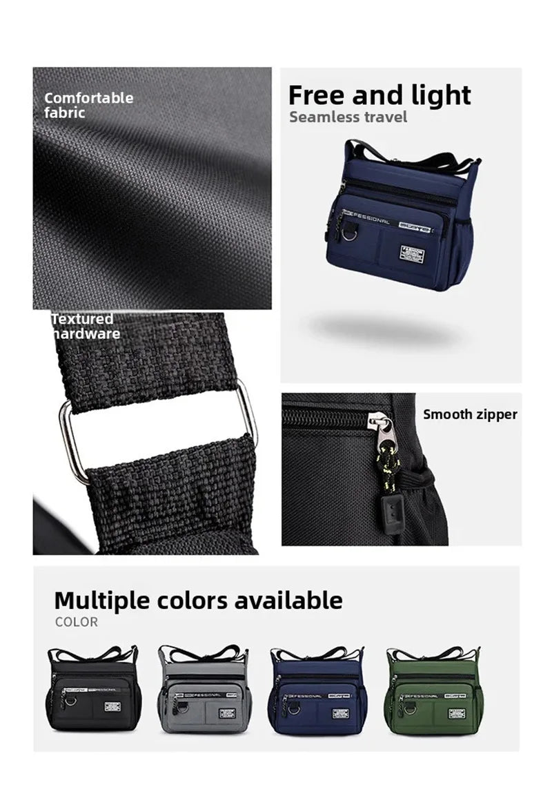 Men's Water-Resistant Crossbody Sling Bag for Work & Daily Commute