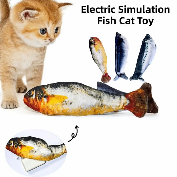 Motion-Sensor Interactive Fish Cat Toy
