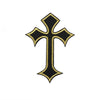 Embroidered Cross Patches with Iron-On Backing (Set of 10)