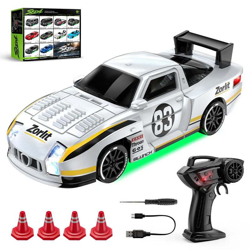 1:64 Scale 4WD Stunt RC Drift Car with Rechargeable Battery