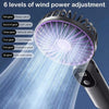 Compact Rechargeable Handheld Fan with LED Display