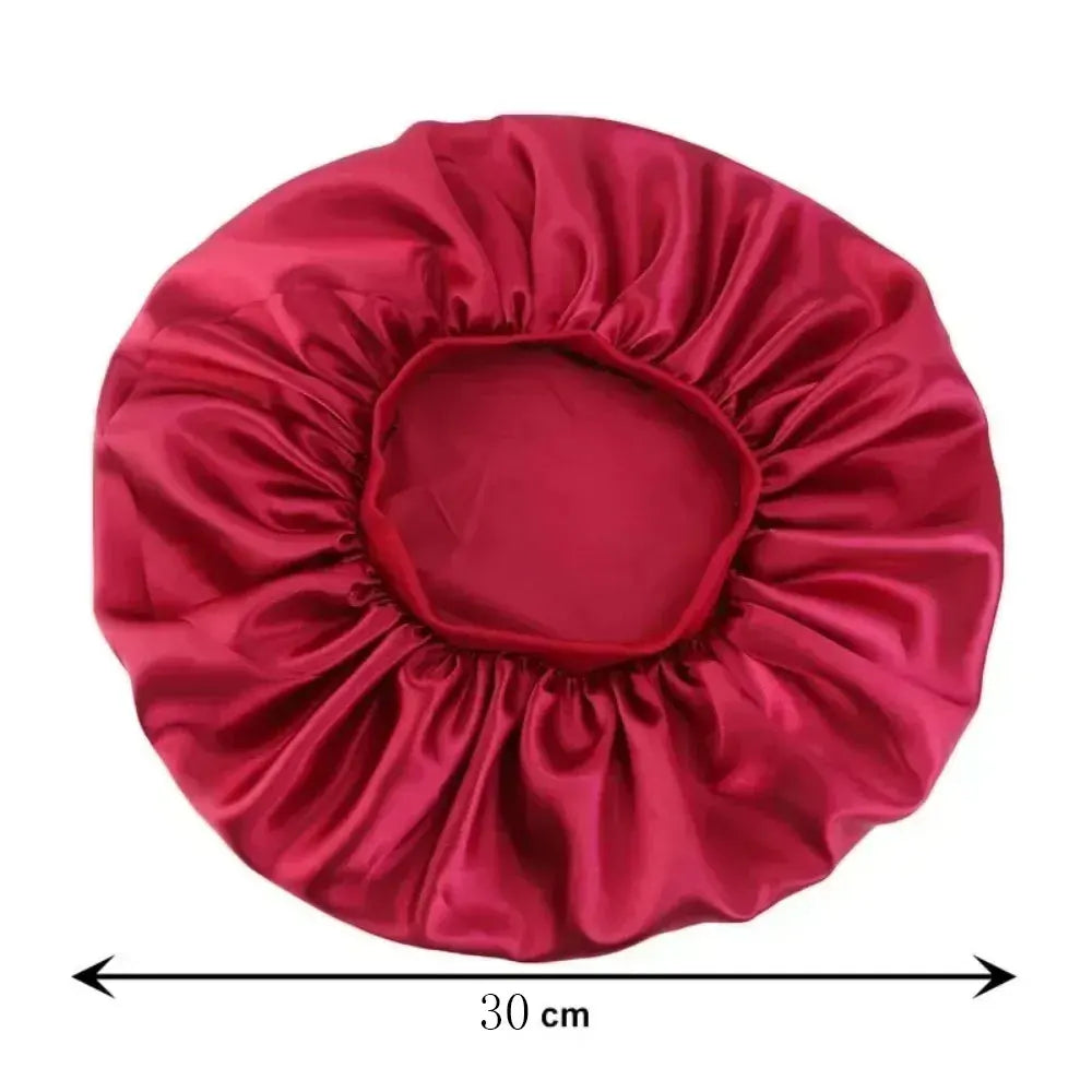 Satin Silk Hair Bonnet for Sleep and Styling