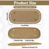 PU Leather Crochet Bag Base with Metal Feet
