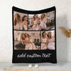 Custom Photo Collage Flannel Blanket