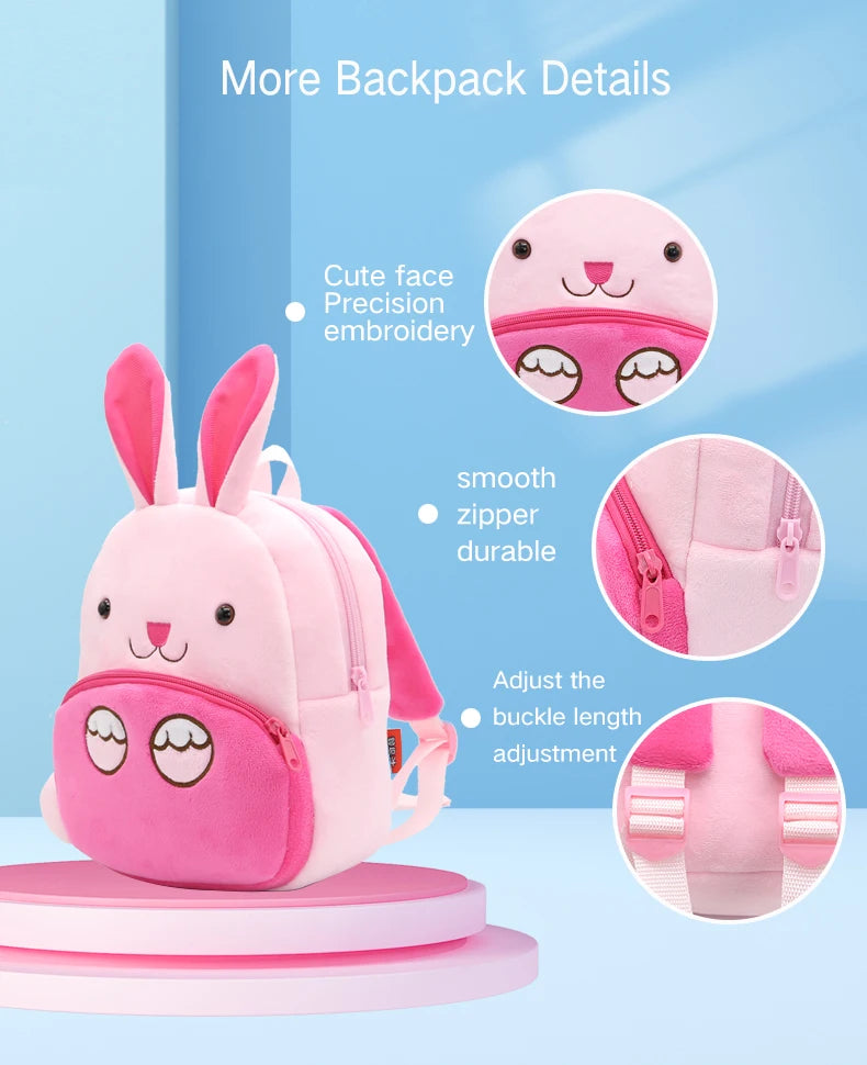 Adorable Animal Plush Backpack for Toddlers