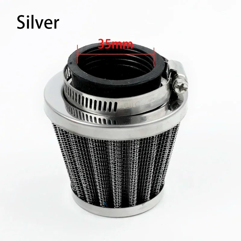 Universal Motorcycle Air Filter with Adjustable Clamp