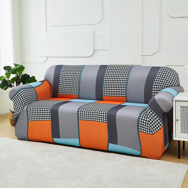 Stretch Sofa Cover with Non-Slip Backing