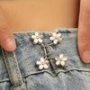 Floral Waist Tightener Buttons – No-Sew Pants Clips