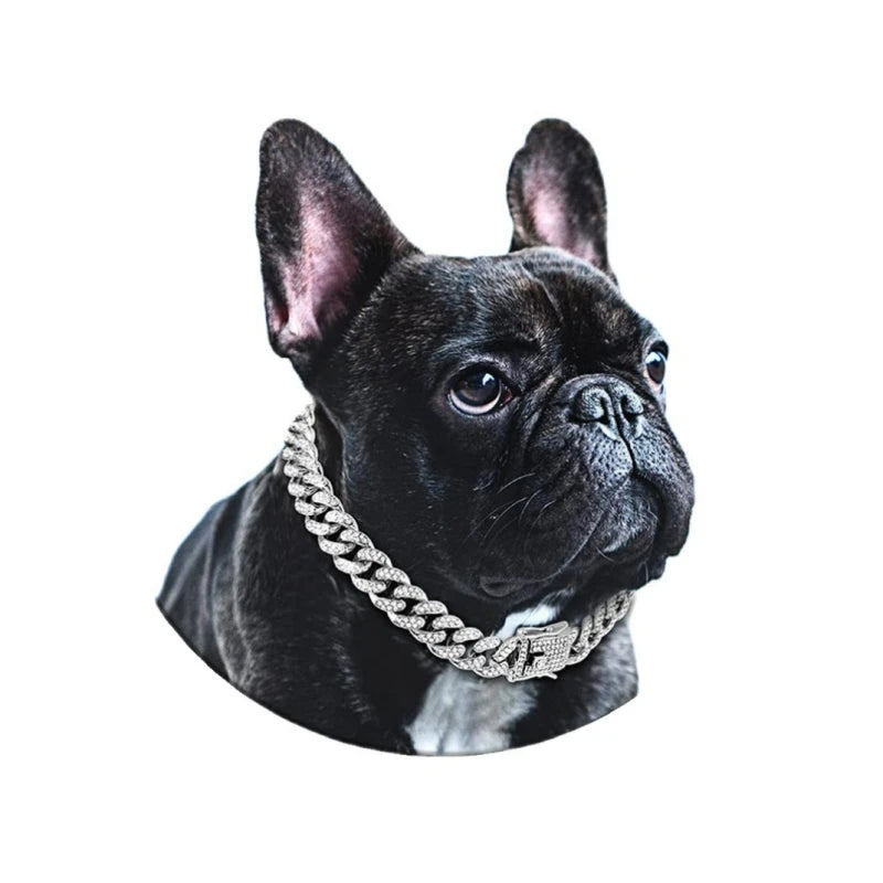 Diamond Cuban Link Dog Collar