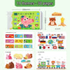 A set of 19 themes spanning 30 pages of Montessori busy book activities for toddlers.
