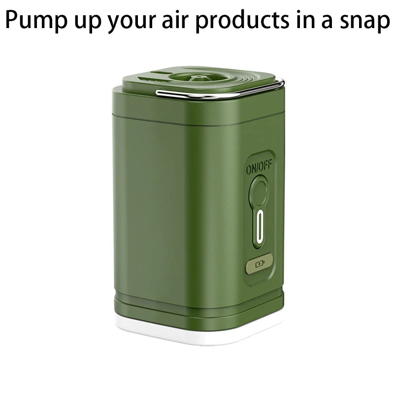 Portable Wireless Mini Air Pump with LED Light