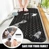 Extra Long Non-Slip Bathtub Mat with Suction Cups & Drain Holes