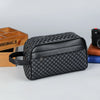 Men's PU Leather Clutch Wallet with Zipper Closure