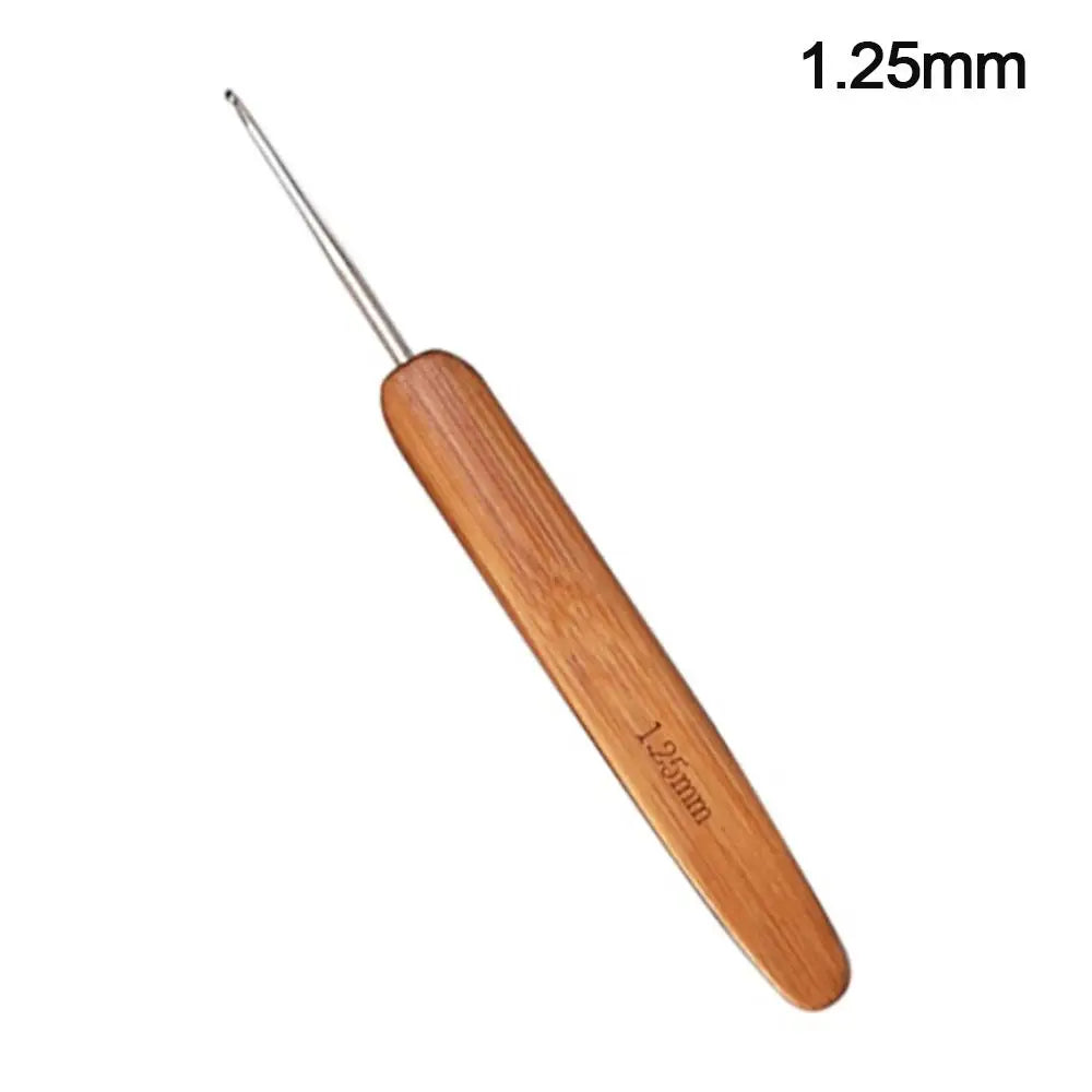 Bamboo Handle Crochet Hook Set with Ergonomic Grip