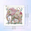 Enchanting Elephant and Flower Diamond Painting Kit
